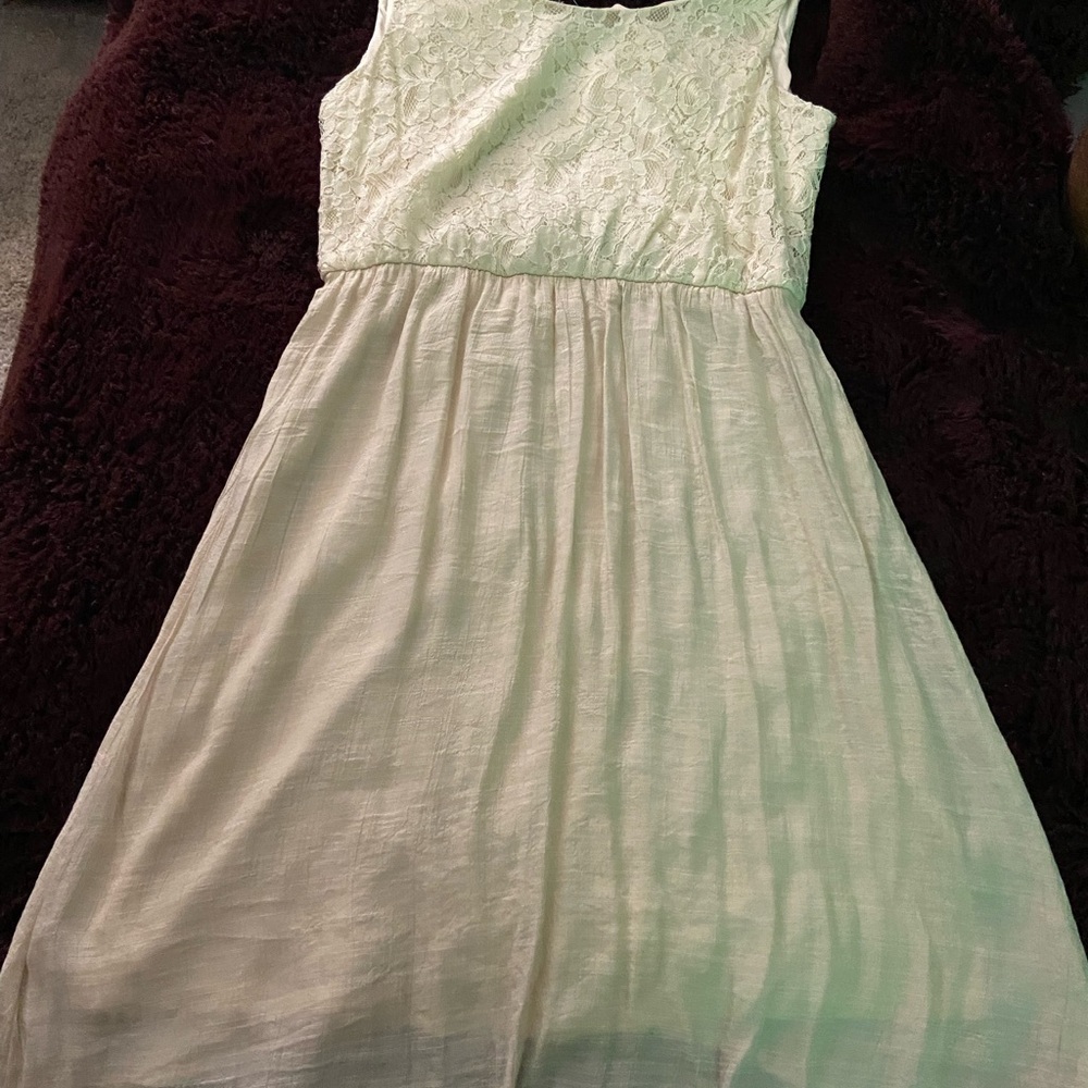 Maurices Cream Midi Sundress